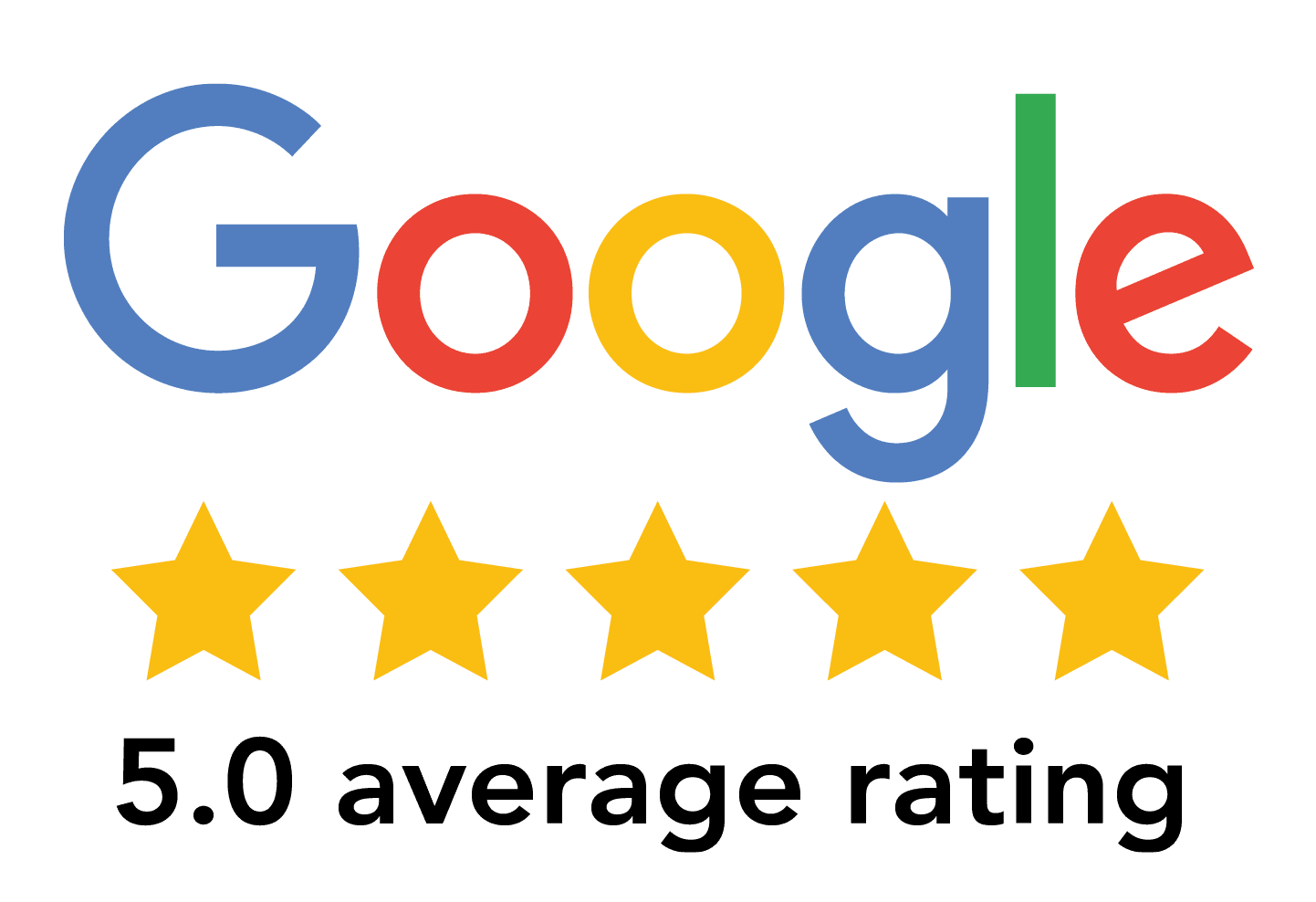 Five Star Google Review Recognition Badge