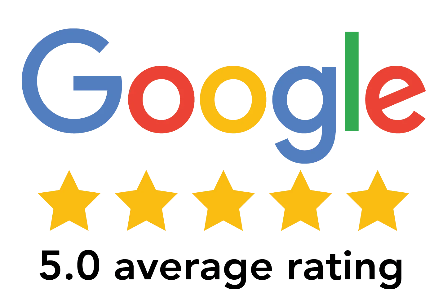 Five Star Google Review Recognition Badge