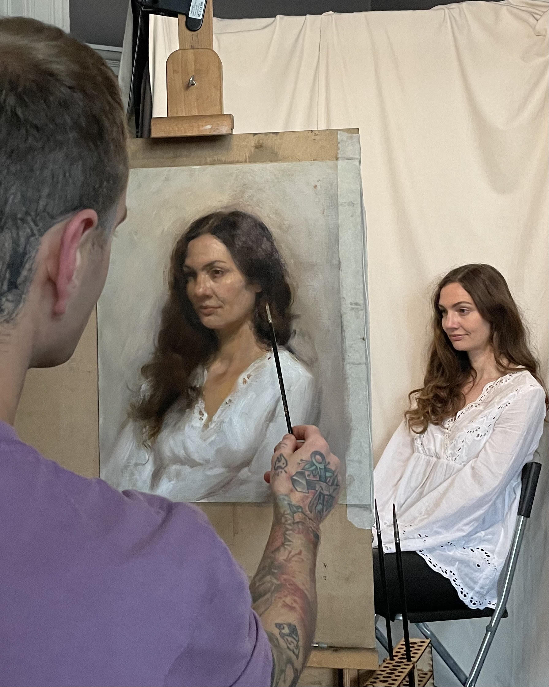 Portrait tattoo in Glasgow by professional artist