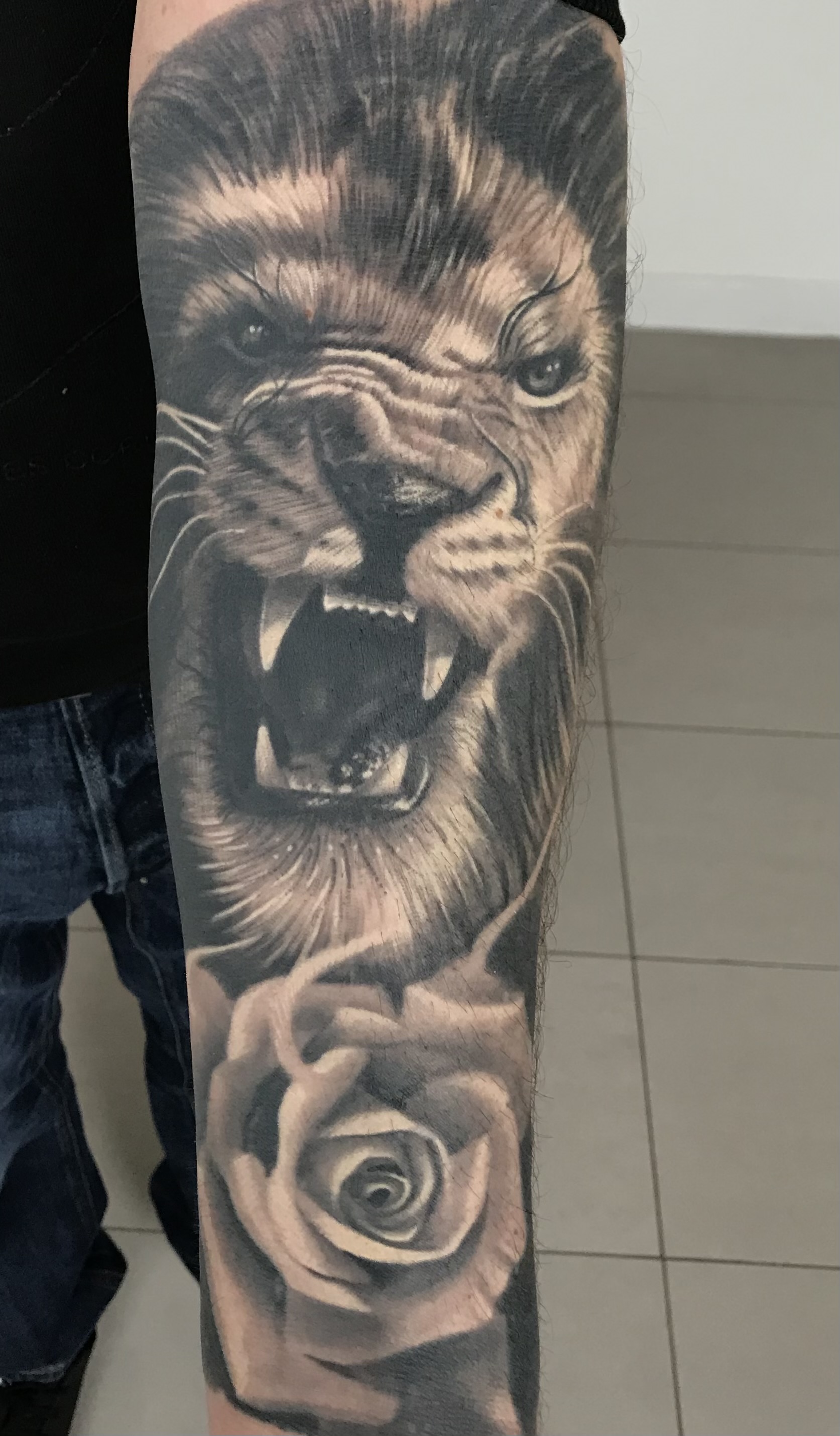 Black and grey tattoos in Glasgow by skilled artist