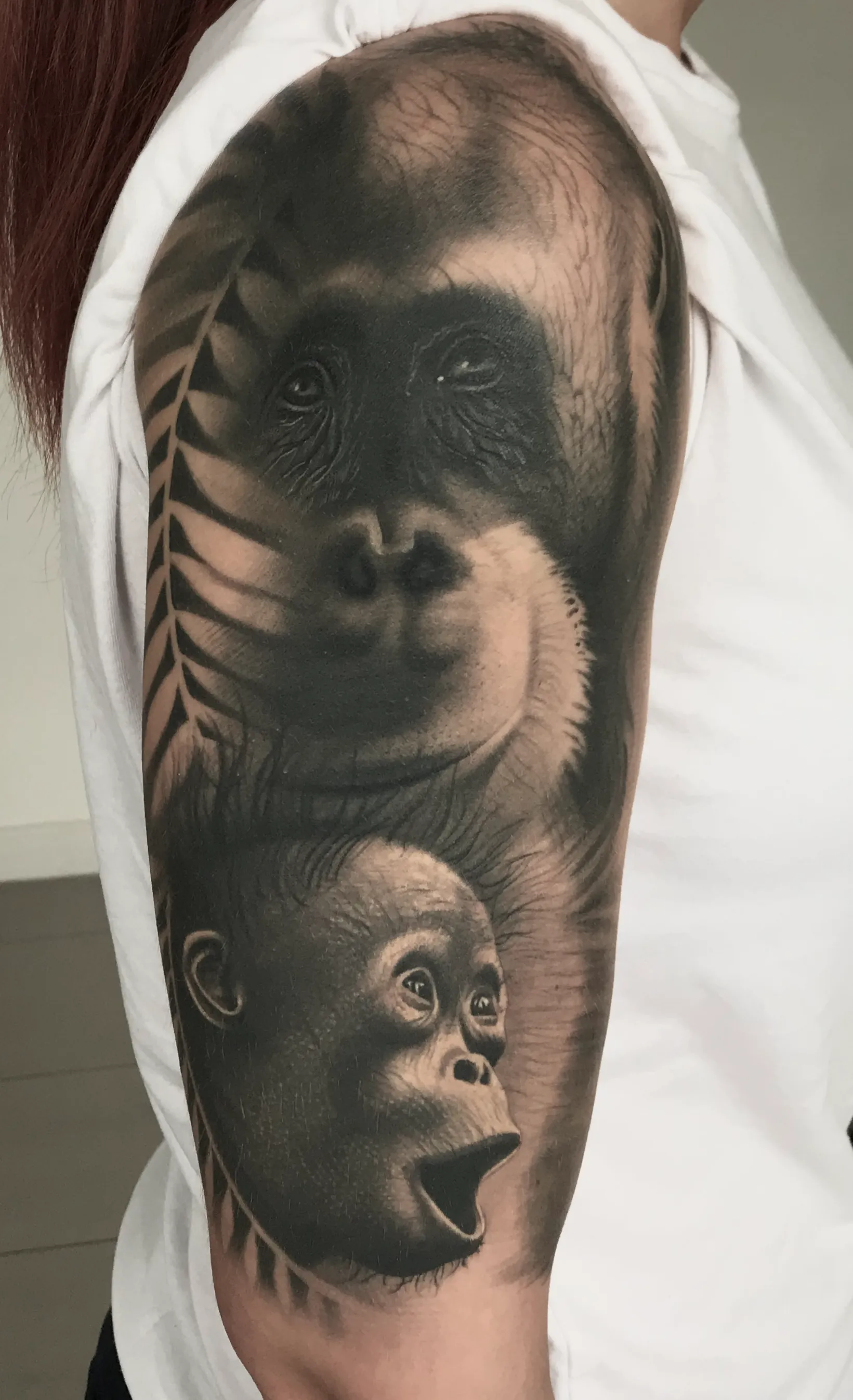 Family portrait tattoo Glasgow custom desig