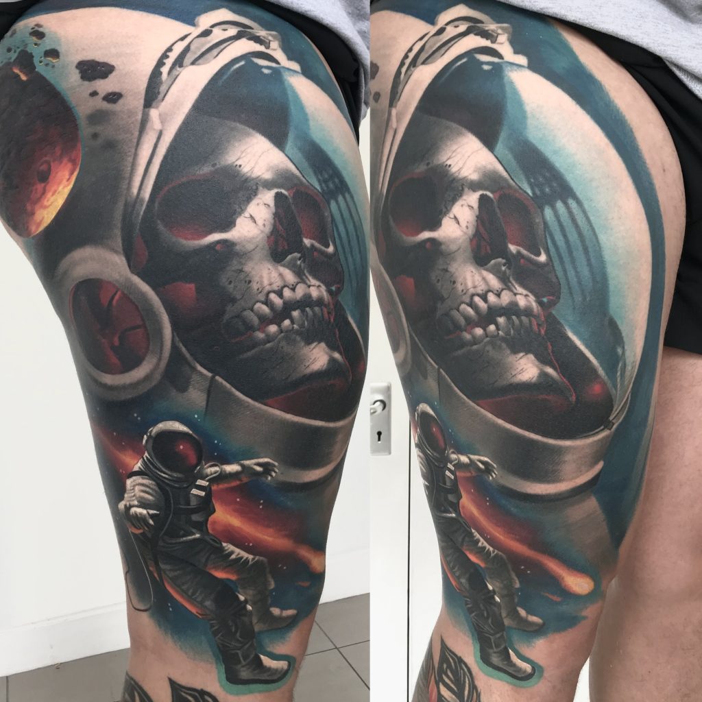 Realistic color tattoo Glasgow