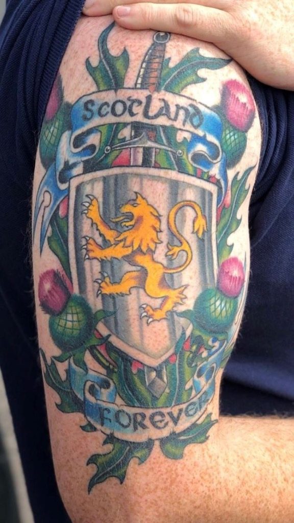 Detailed color realism tattoo Glasgow